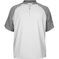thumbnail image 1 of Marucci Mens Short Sleeve Baseball Cage Jacket, White, Small, 1 of 2