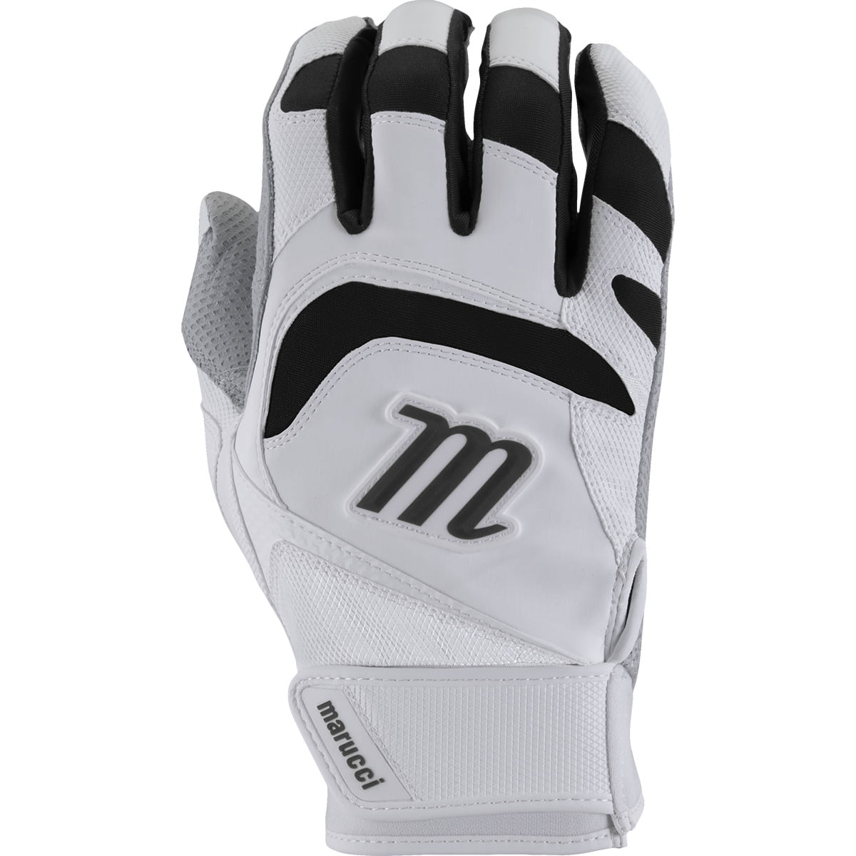 Gants Frappe Baseball Marucci Luxe Adulte XL Noir/gris Cuir Paire Neuve
