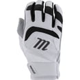 thumbnail image 1 of Marucci Signature Adult Baseball Softball Batting Gloves, Black/White, Medium, 1 of 2