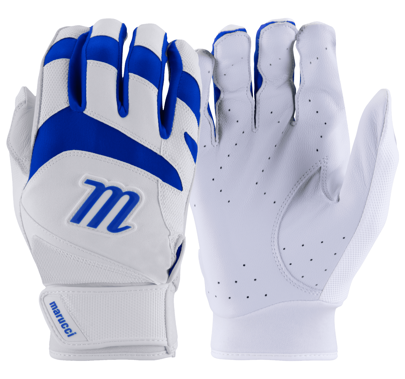 Marucci Signature Youth Baseball Batting Gloves Navy Youth Large