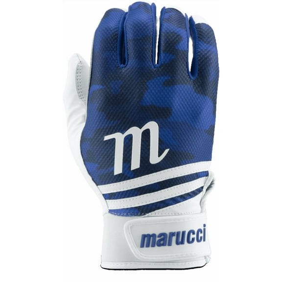 Marucci Youth Crux Camo Batting Gloves Royal Large /Royal