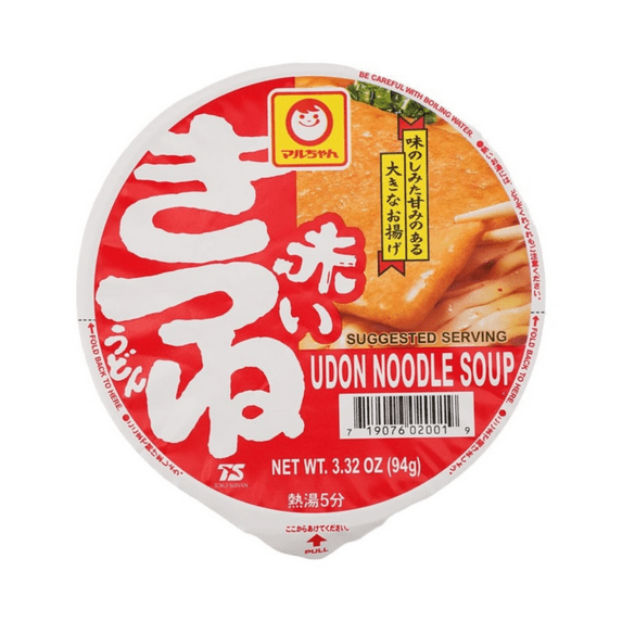 Maruchan Akai Kitsune 3.32oz, Instant Noodles, Contains Wheat, Soybeans, Fish (Skipjack Tuna, Jack Mackerel, Mackerel) and Egg