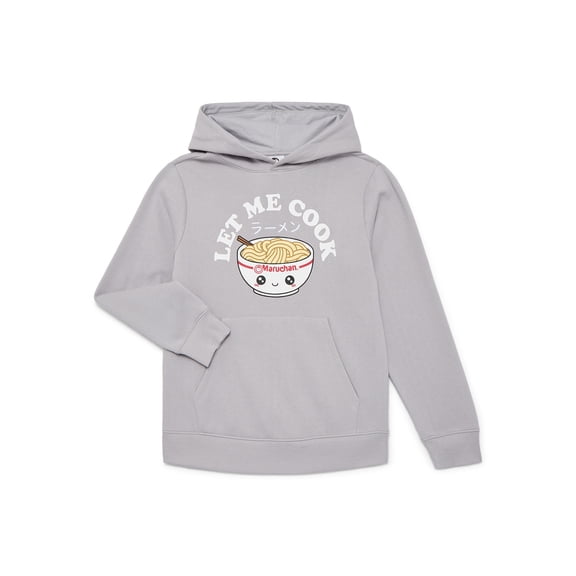 Maruchan, Boys' & Big Boys' Graphic Hoodie, Powered By Ramen, Sizes 4-18