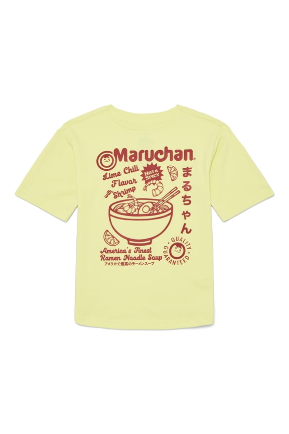 Maruchan Little and Big Boys Vintage Inspired Graphic Tee, Sizes 4-18