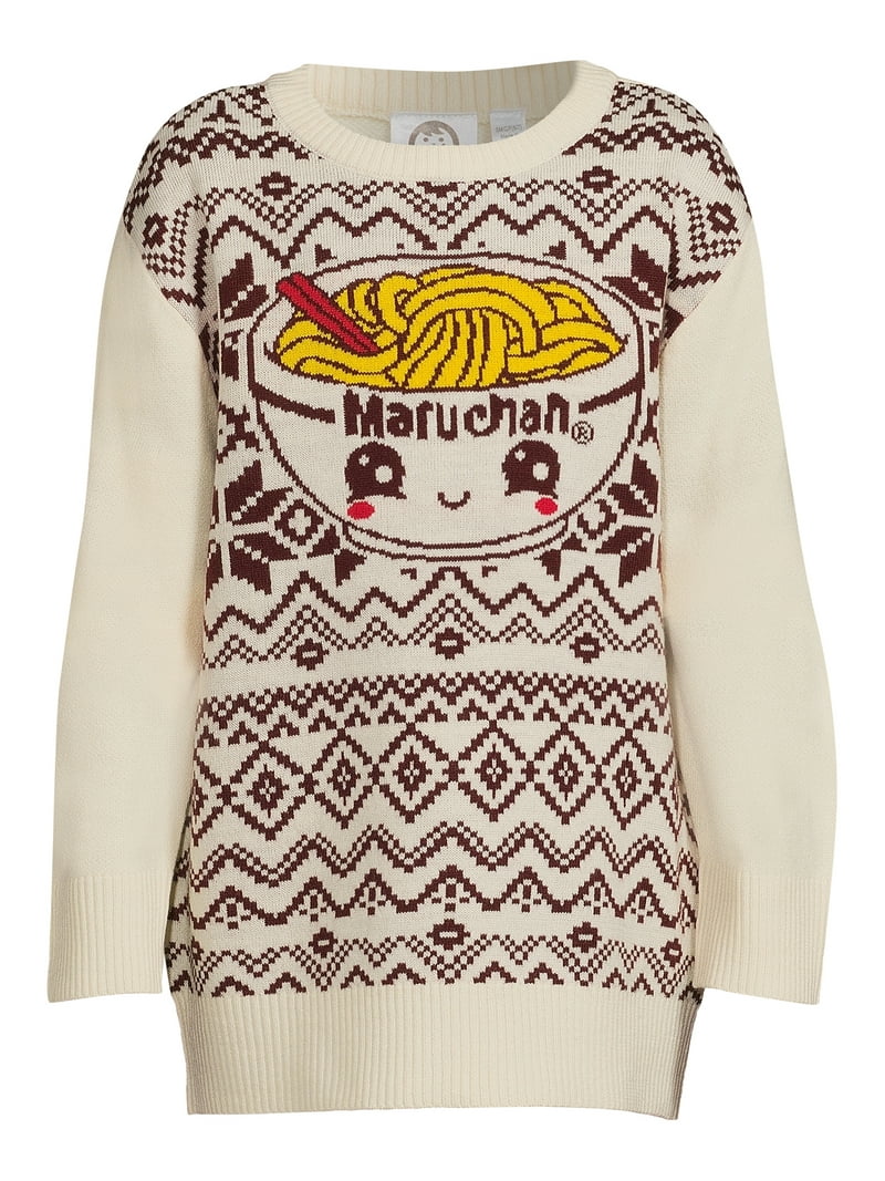 Maruchan Boys Holiday Graphic Crew Neck Sweater, XS-2XL, Cozy