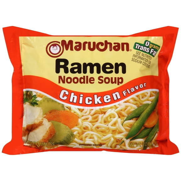 Maruchan Chicken Flavor Ramon Noodle Soup 3 oz./Pack-Set of 12
