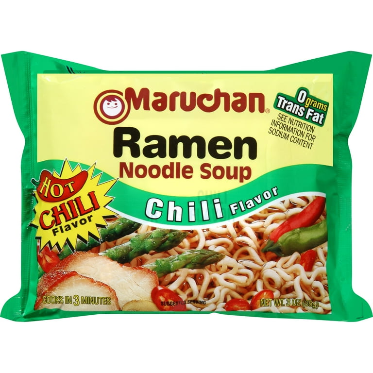 Maruchan Spicy Chili Flavor Ramen Noodle Soup, Quick and Easy, 3 Maruchan Spicy Chili Flavor Ramen Noodle Soup, Quick and Easy, 3