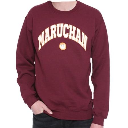 Maruchan Collegiate Men's Maroon Crew Neck Sweatshirt (Large)