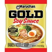 Maruchan Gold Soy Sauce Ready to Cook Craft Ramen Noodles 3.79 oz Shelf Stable Package