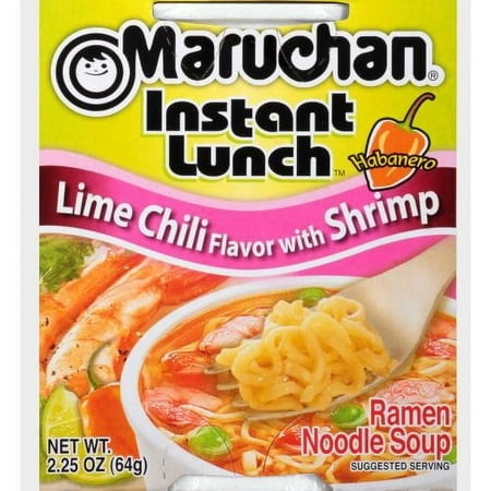 Maruchan Habanero Lime Chili Flavor with Shrimp Ramen Noodle Soup (Pack of 36)