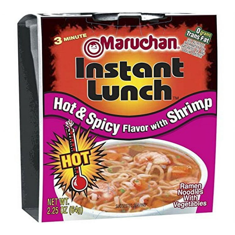 Maruchan Hot and Spicy Chicken Instant Ramen Noodles, 2.25 oz cup, 24 pack  