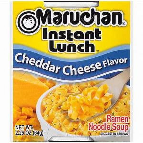 Maruchan Instant Lunch Cheddar Cheese Flavor Instant Lunch, 2.25 oz (12