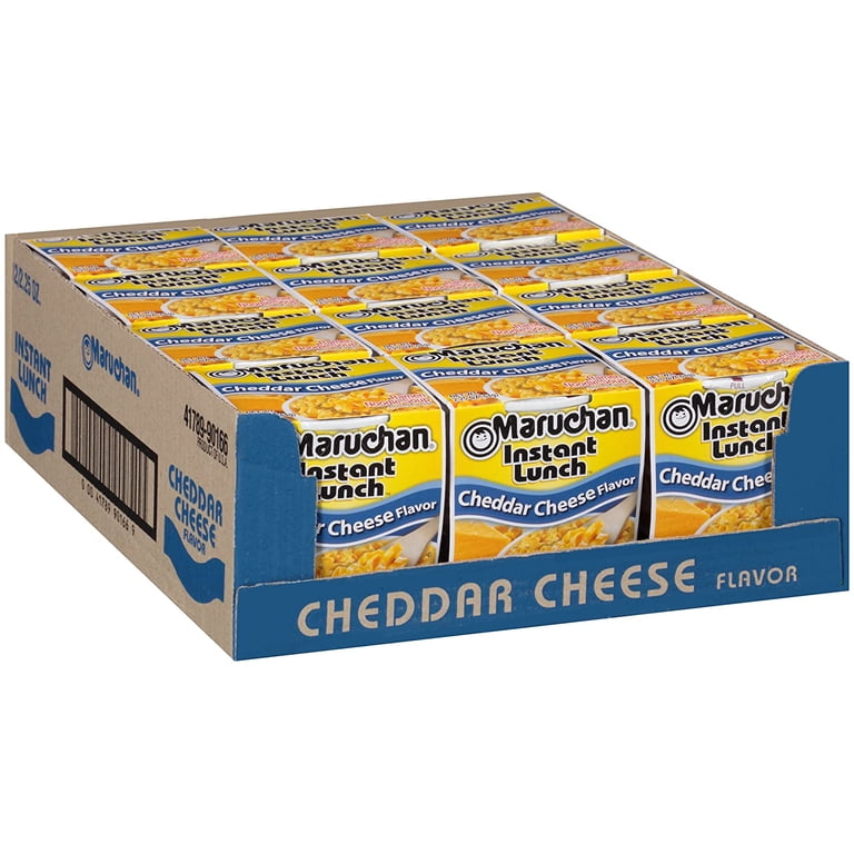 Maruchan Instant Lunch, Cheddar Cheese Flavor, 2.25 oz Cup, Pack