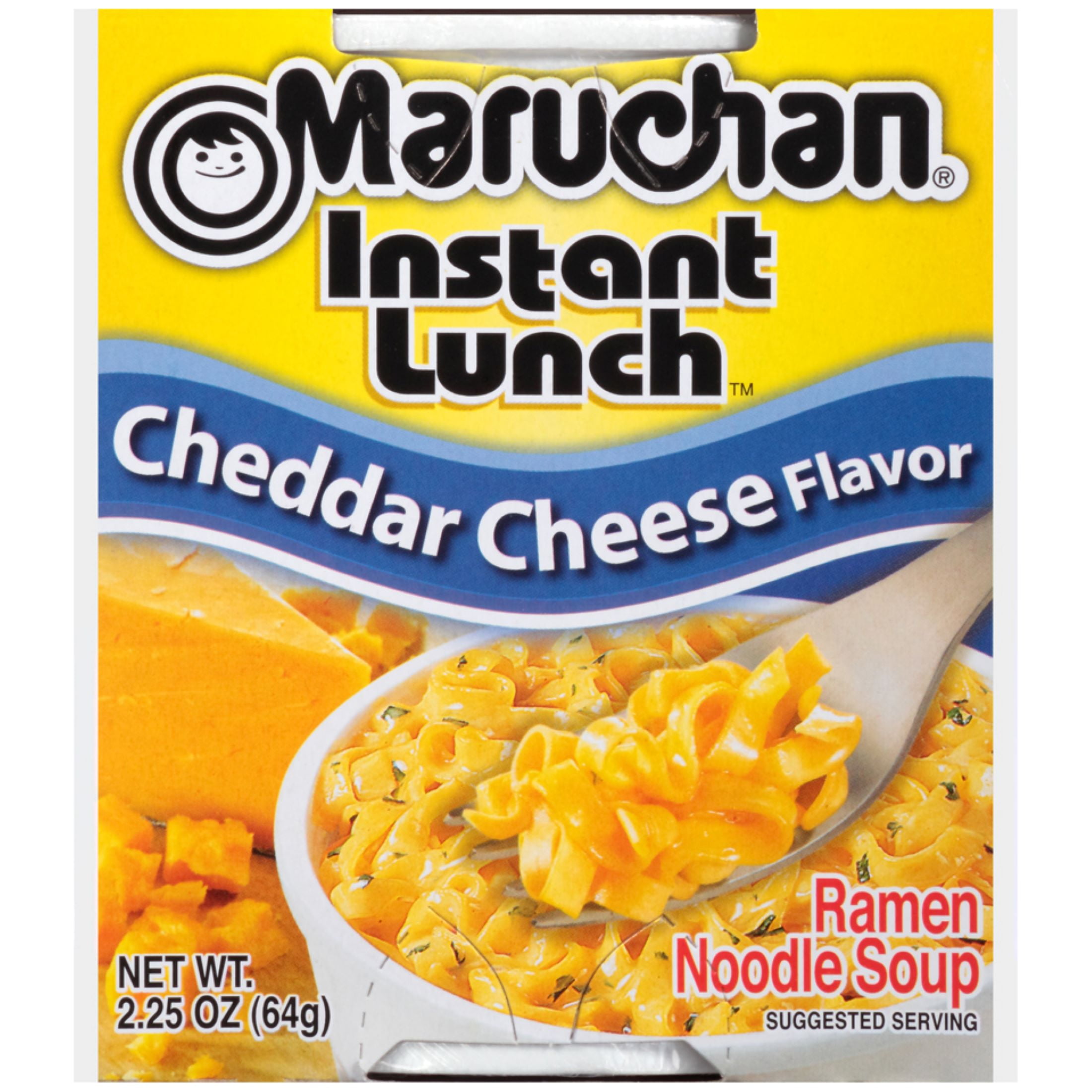 Maruchan Instant Lunch Cheddar Cheese Flavor Ramen Noodles, 2.25 oz Shelf Stable Cup