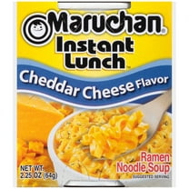 Maruchan Instant Lunch Cheddar Cheese Flavor Ramen Noodles, 2.25 oz Shelf Stable Cup