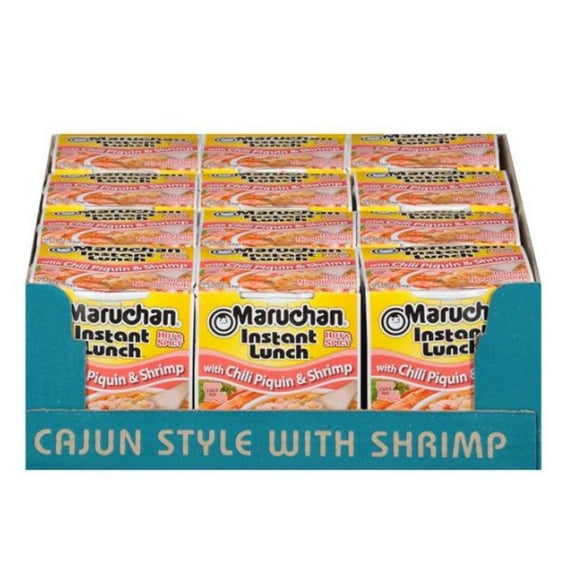 Maruchan Instant Lunch Chili Piquin & Shrimp Cups, 2.25 Oz, Quantity of 12