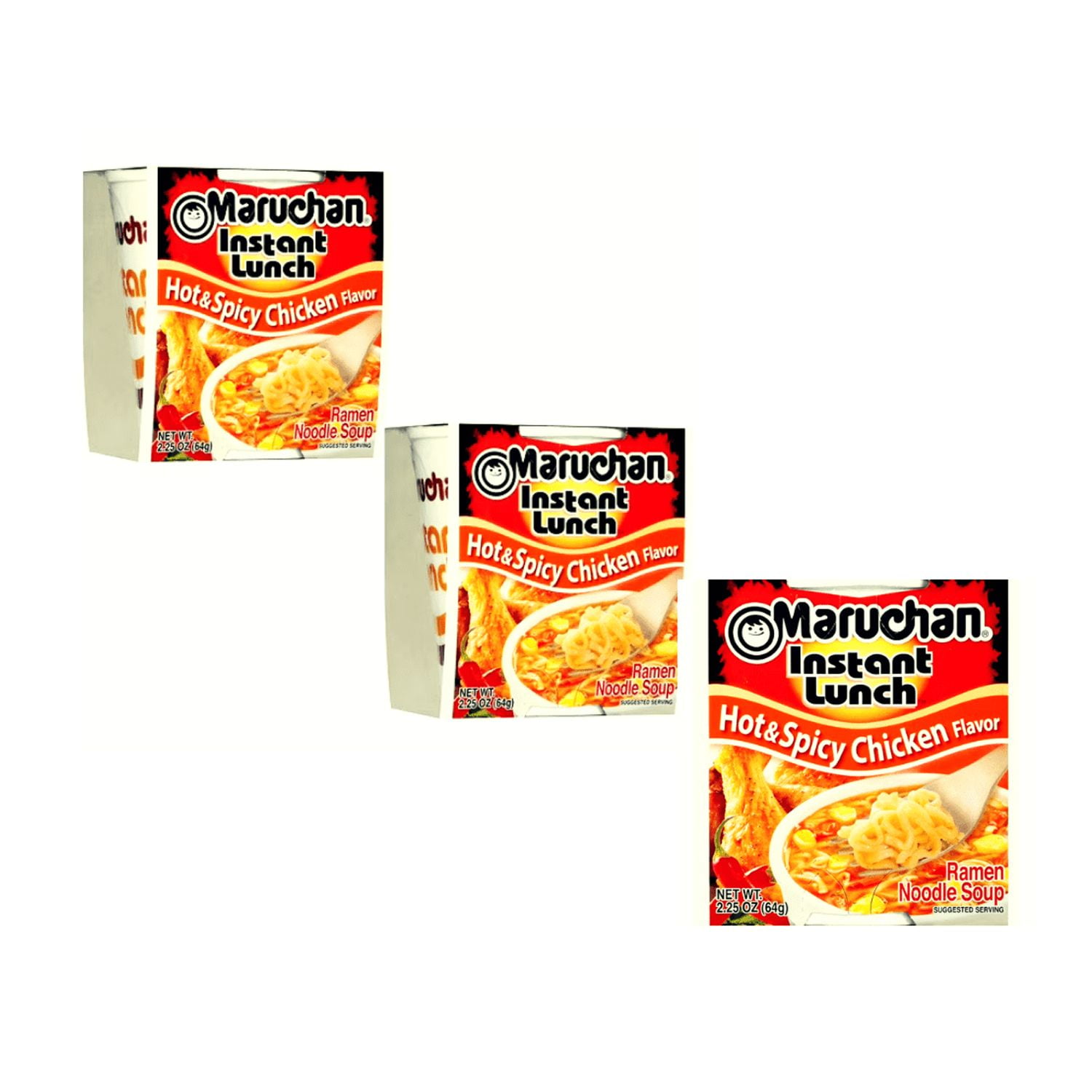Maruchan Instant Lunch Hot & Spicy Chicken Flavor Ramen Noodles 3