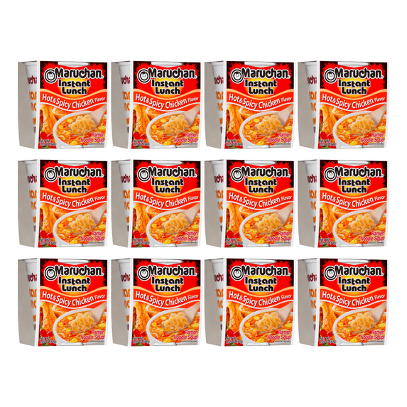 Maruchan Instant Lunch, Hot and Spicy Chicken (2.25 oz., Pack of 12)