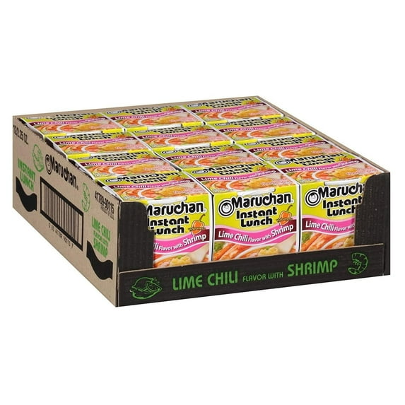 Maruchan Instant Lunch Lime Chili Flavor with Shrimp, 2.25 oz (Pack of 24)