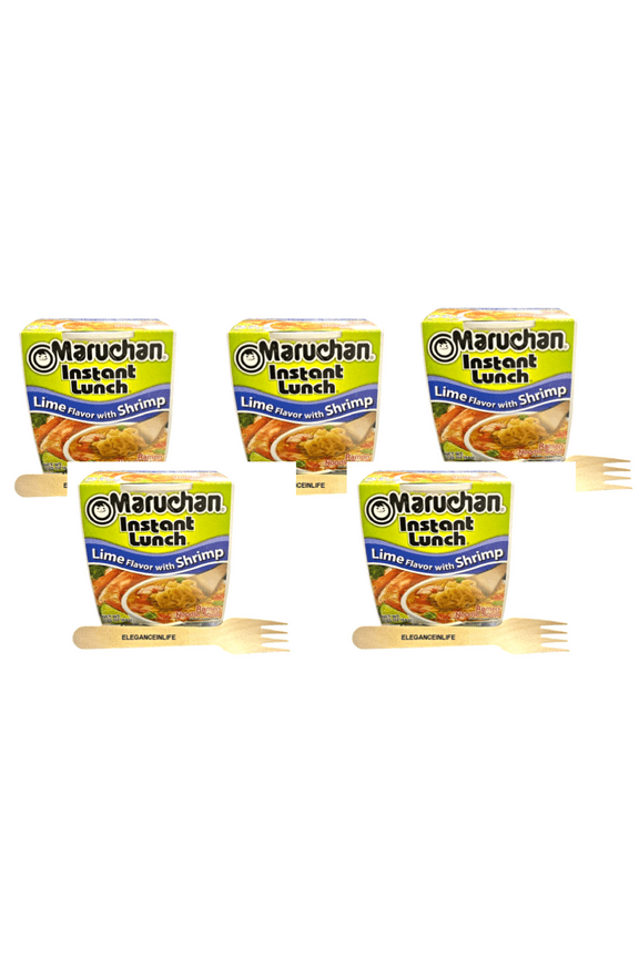 Instant Lunch Lime Flavor With Shrimp Ramen Noodle Soup 2.25 oz. Pack of 5