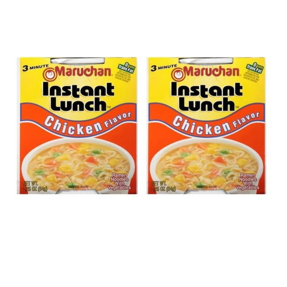Maruchan Instant Lunch Ramen Noodles Soup Cups Chicken Flavor 2.25 oz 2 PACK