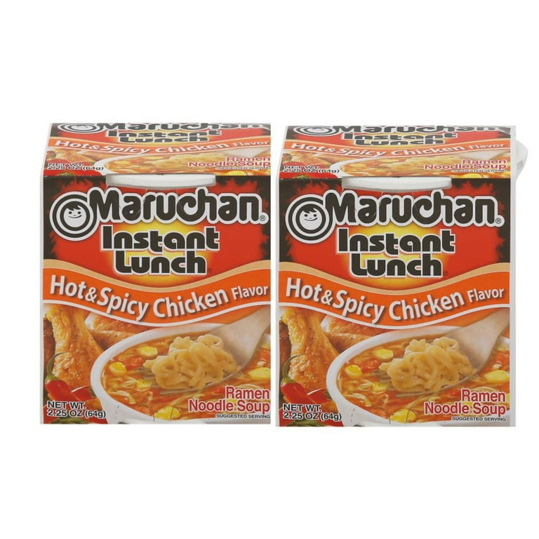 Maruchan Instant Lunch Ramen Noodles Soup Cups Spicy Chicken