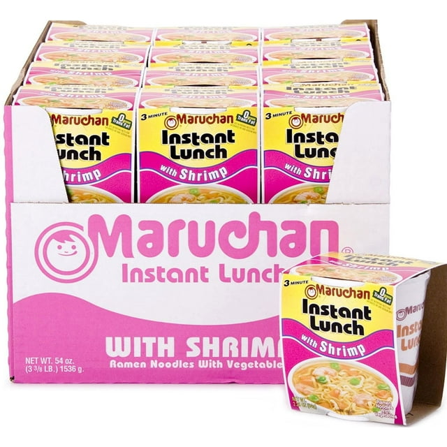 calories in maruchan instant lunch ramen noodles with shrimp vegetables dry