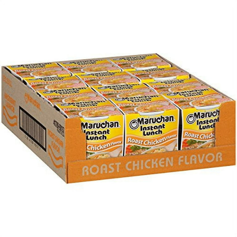 Maruchan Instant Lunch Roast Chicken Flavor Ramen Noodles - Chicken - Cup - 12 / Carton Maruchan Instant Lunch Roast Chicken Flavor Ramen Noodles - Chicken - Cup - 12 / Carton