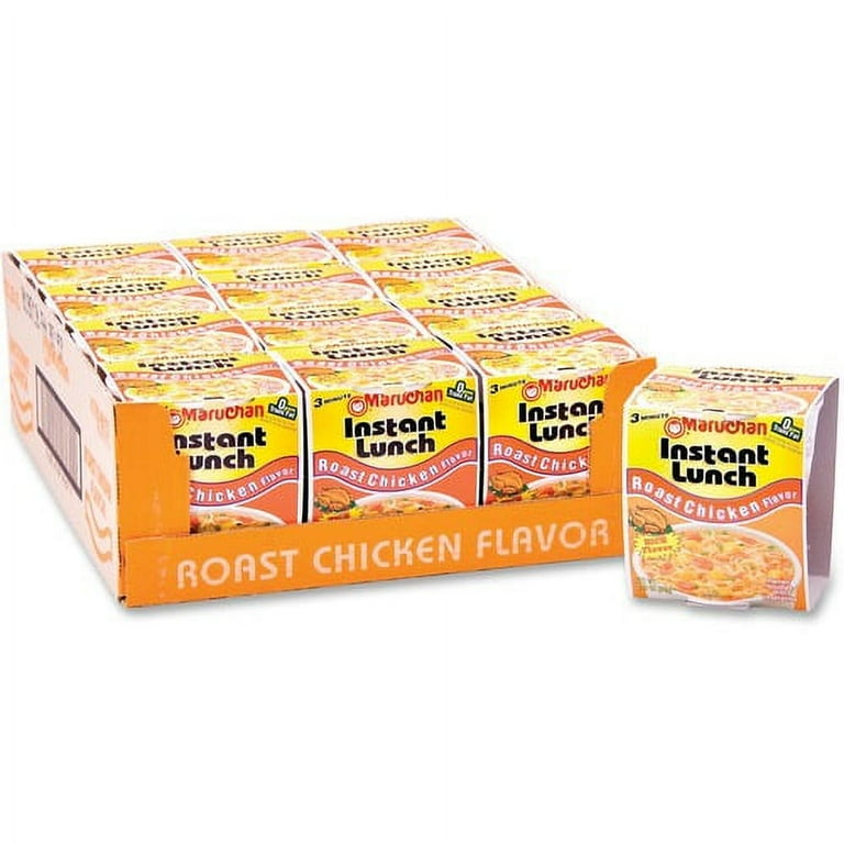 Maruchan Instant Lunch Roast Chicken Flavor Ramen Noodles - Chicken - Cup - 12 / Carton Maruchan Instant Lunch Roast Chicken Flavor Ramen Noodles - Chicken - Cup - 12 / Carton