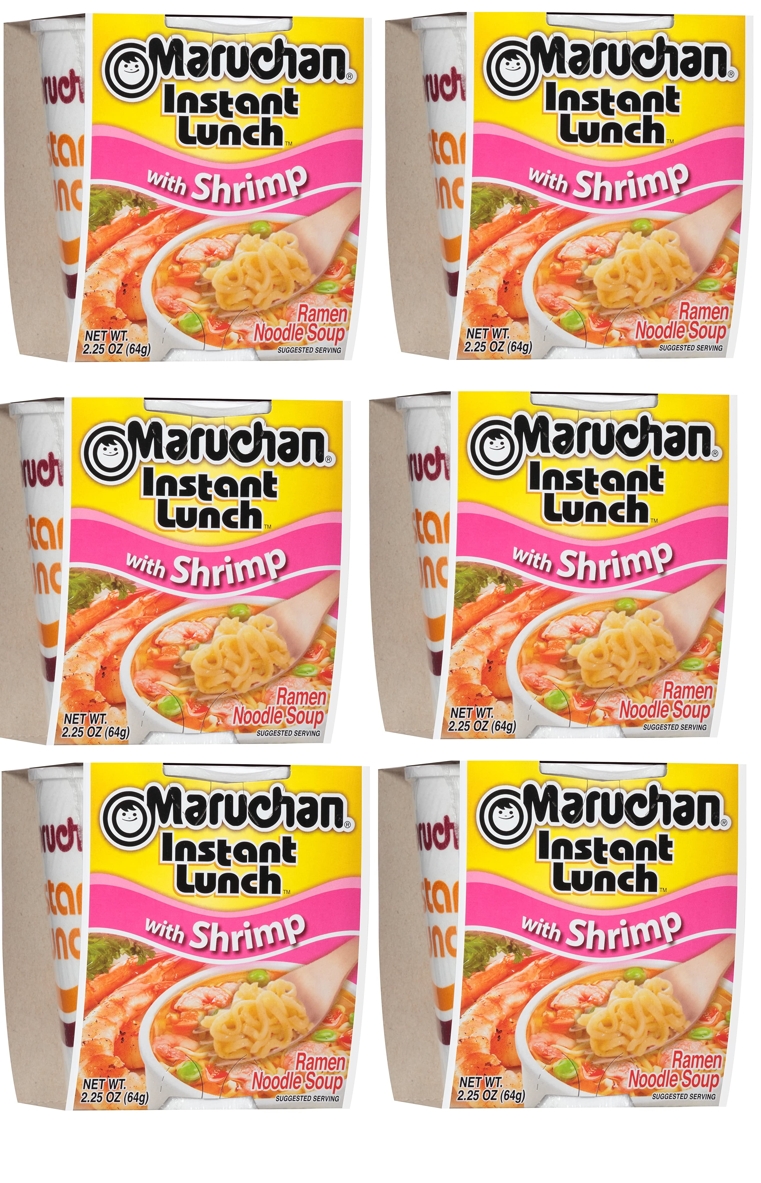 Maruchan Instant Ramen Noodles Soup Cup, Shrimp Flavor, 2.25 Oz