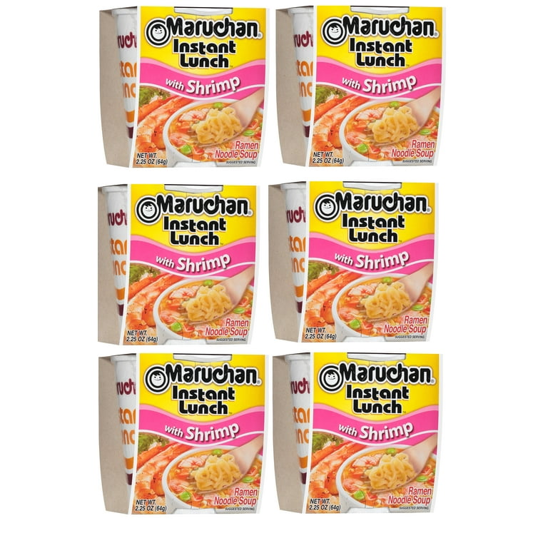 Maruchan Instant Ramen Noodles Soup Cup, Shrimp Flavor, 2.25 Oz