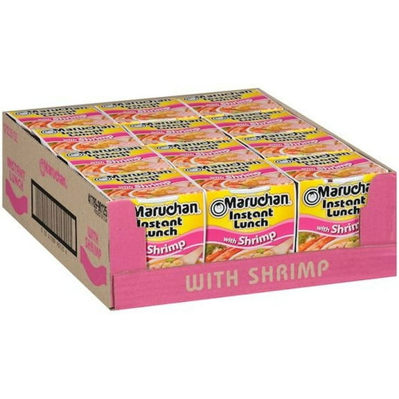 Maruchan Instant Lunch Shrimp Flavor, 2.25 oz (Pack of 24)