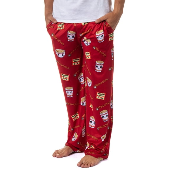 Maruchan Men's Ramen Noodles Soup Kawaii Ramen Makes Me Happy Adult Lounge Pajama Pants
