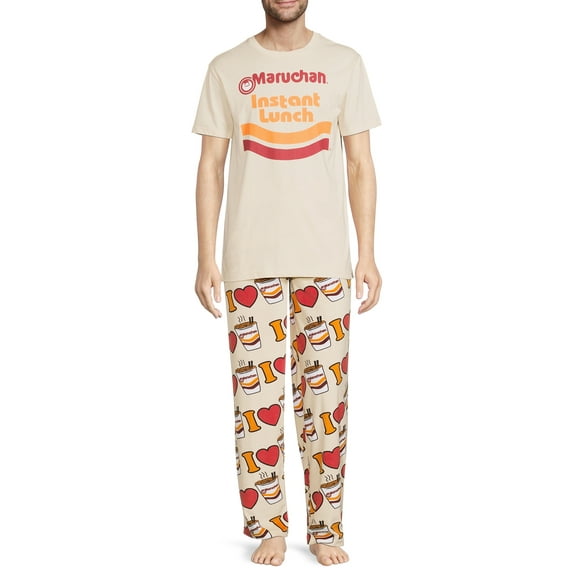 Maruchan Men's Sleepwear Set, 2-Piece, Size S-2XL