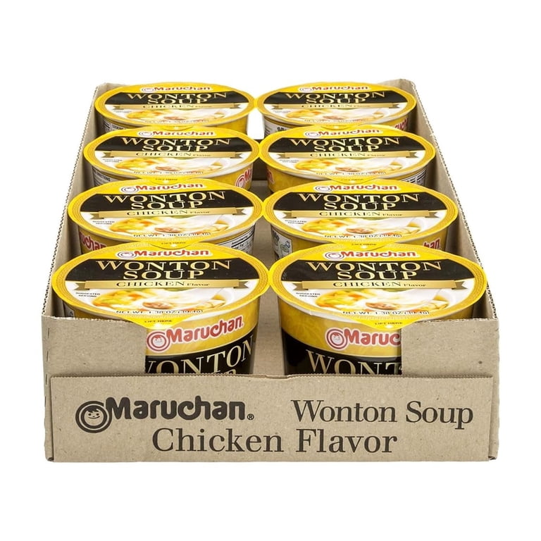Maruchan, Microwavable Wonton Chicken Flavor, Pack of 8, 1.39 oz