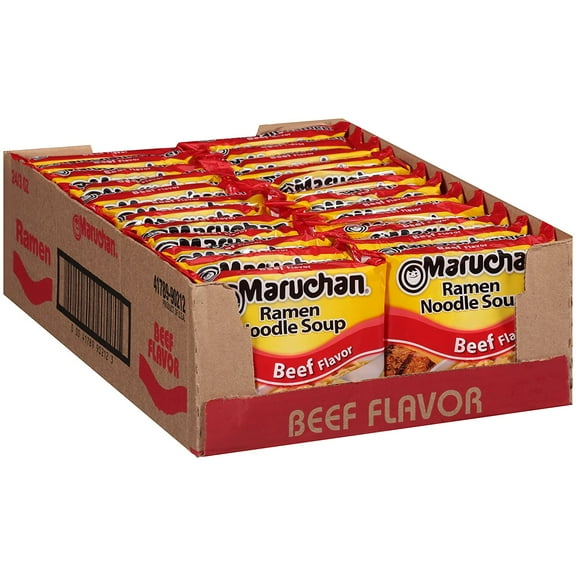 Maruchan Ramen Beef, 3 Ounce (Pack of 24)