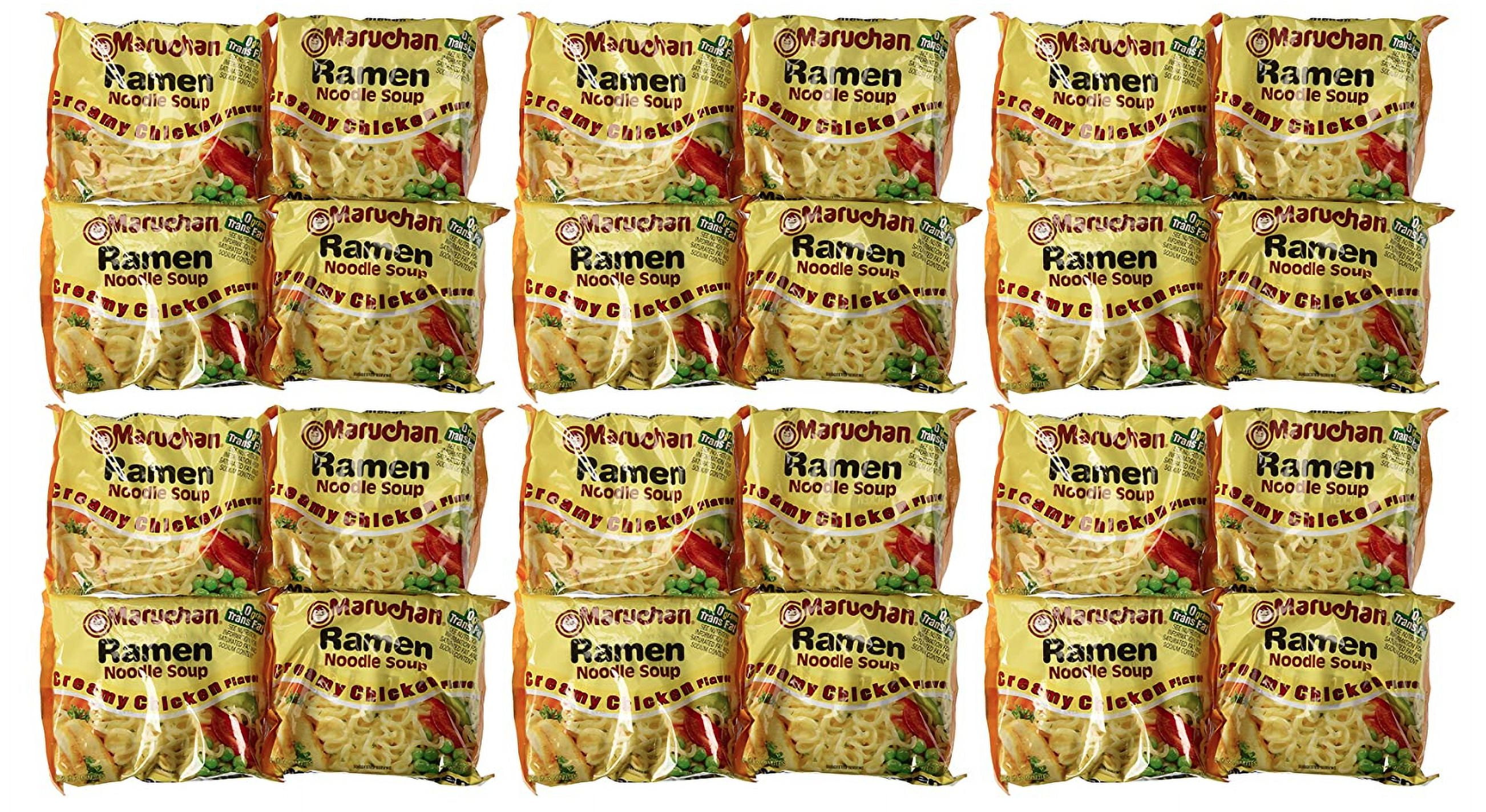 Maruchan Ramen Creamy Chicken, 0.1875-Ounce Packages (Pack of 24)