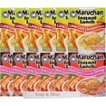 thumbnail image 1 of Maruchan Ramen Instant Cup Noodles 12 Count - 6 Hot & Spicy Shrimp Flavor & 6 Lime Chili Chicken Flavor Lunch / Dinner Variety, 2 Flavors, 1 of 4