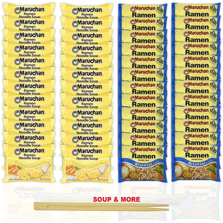 Maruchan Ramen Noodle Soup, 24 Count 10 Flavor Variety Pack with By Th – By  The Cup