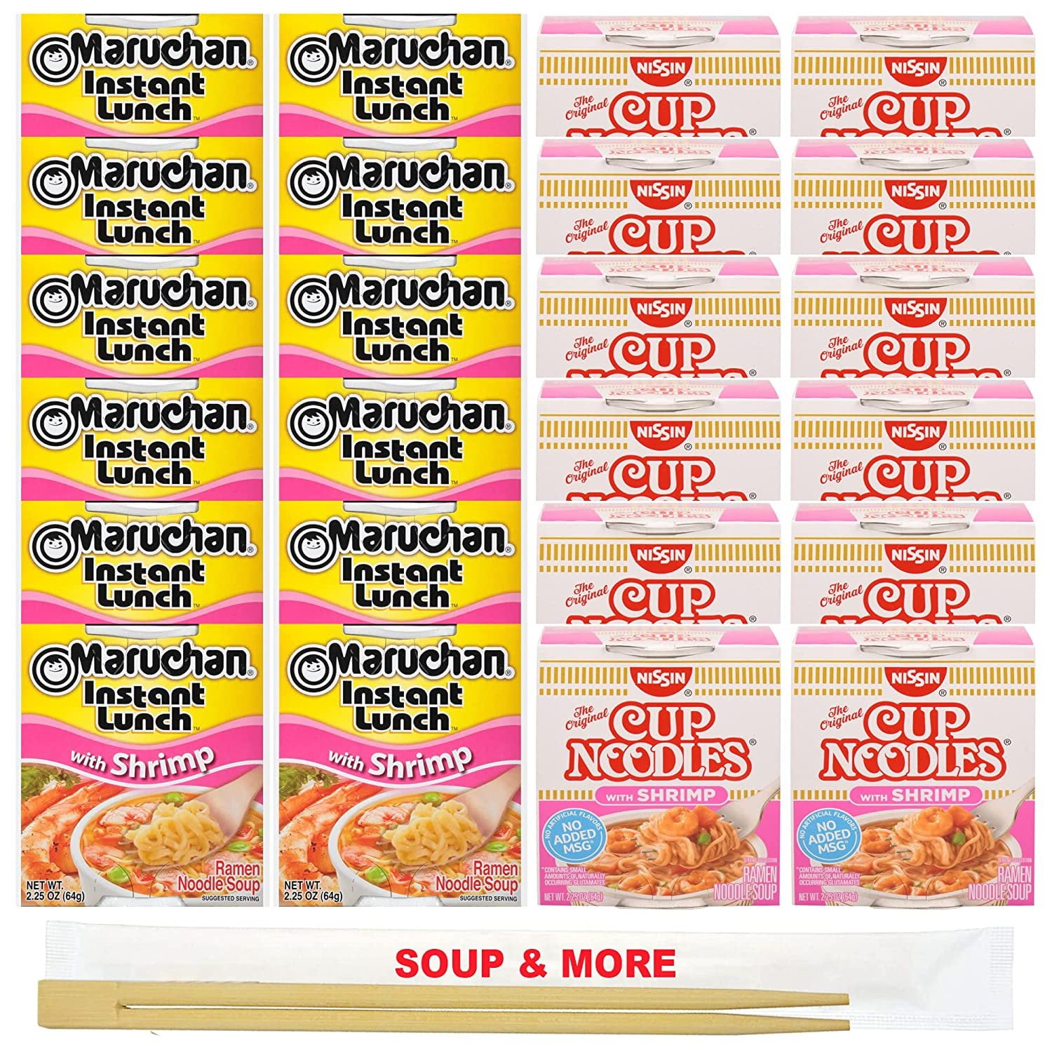 Maruchan® Instant Lunch™ Shrimp Flavor Ramen Noodle Soup, 12 ct / 2.25 oz -  Pay Less Super Markets