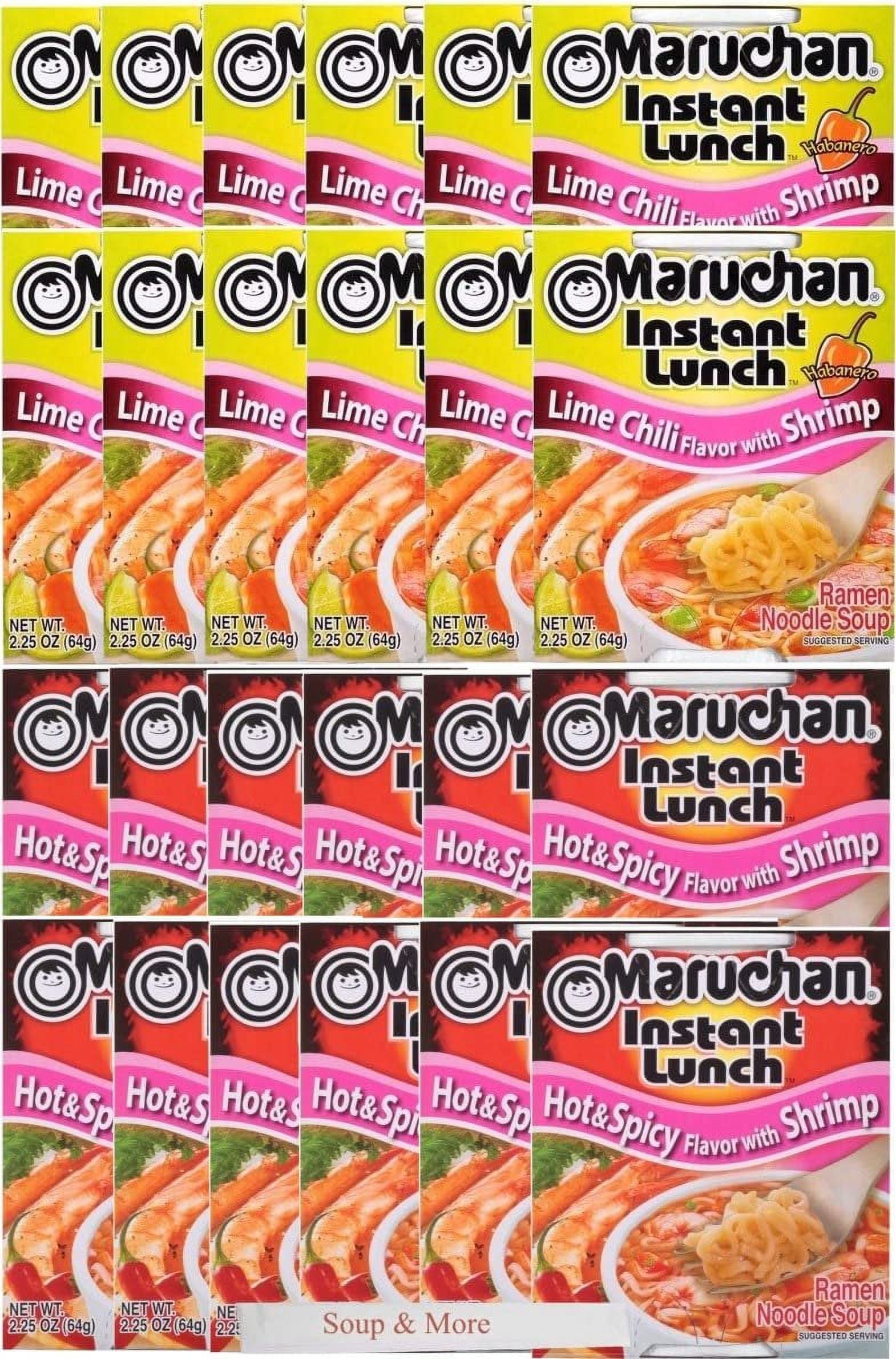 Maruchan Ramen 24 Count - Hot & Spicy, Lime Chili Shrimp