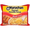 Maruchan Ramen Noodle Beef Flavor Soup, 3 oz Shelf Stable Package