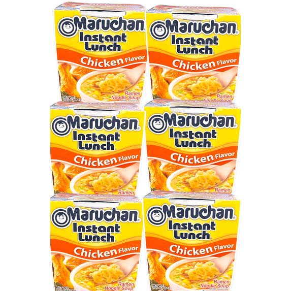 Maruchan Ramen Noodle Soup Instant Lunch Chicken Flavor 2.25 oz Pack of 6