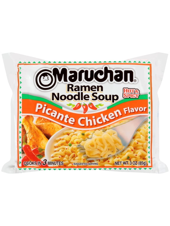 Ramen Noodle Soup, Picante Chicken Flavor Instant Noodles, 3 oz