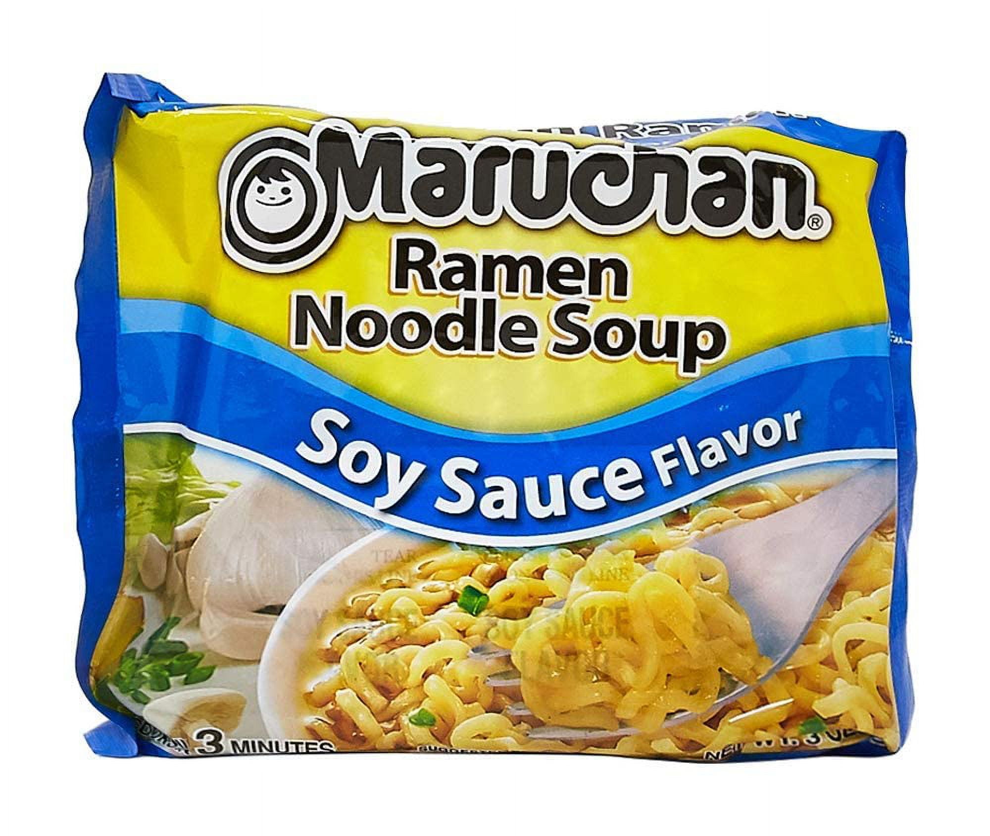 Maruchan Ramen Noodle Soup, Soy Sauce Flavor, 3 Oz
