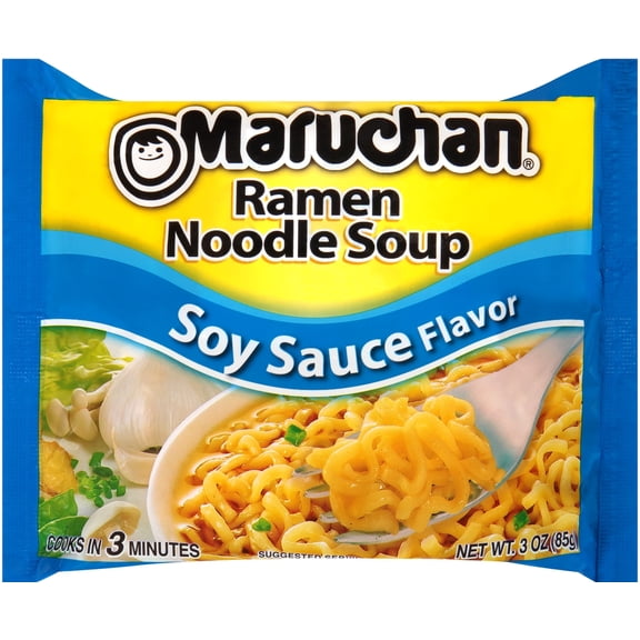 Maruchan Ramen Noodle Soup Soy Sauce Flavor (Pack of 48)
