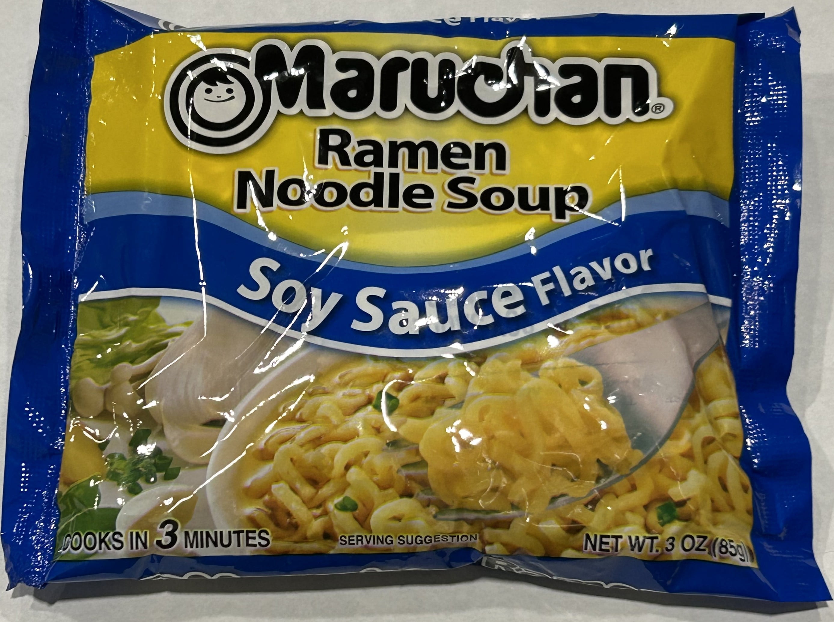 Maruchan Ramen Noodle Soup, Soy Sauce Flavor, 3 oz Pack, Instant