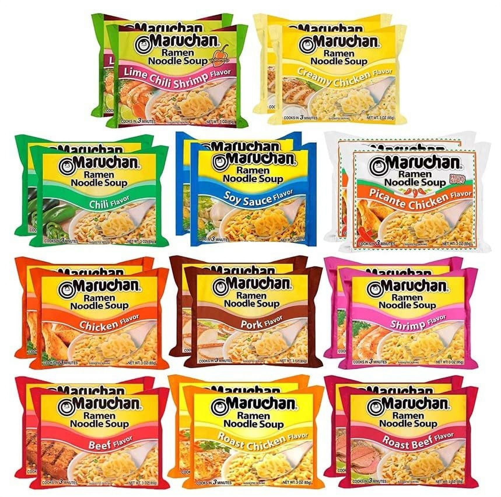 Maruchan Ramen Noodle Soup Variety mix 11 Flavors, Pack of 223 Ounce