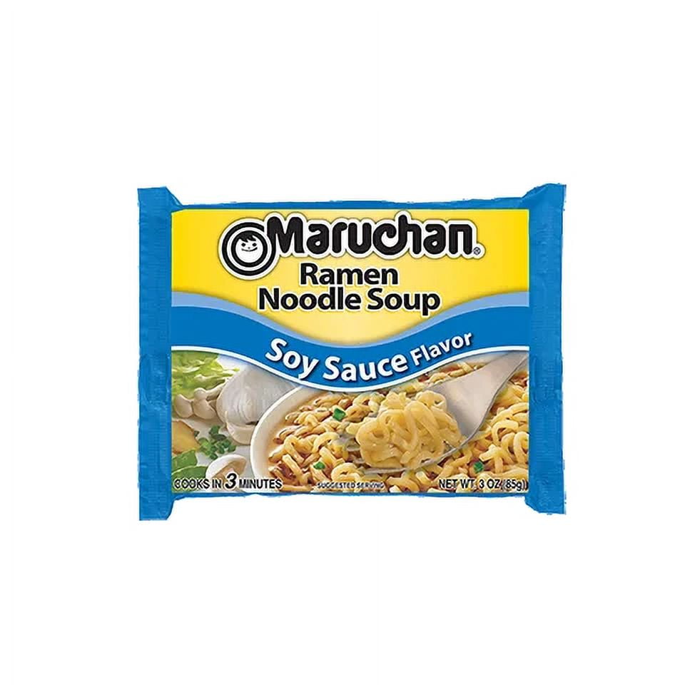 Maruchan Ramen Noodle Soy Sauce Flavor Soup, 3 oz Shelf Stable
