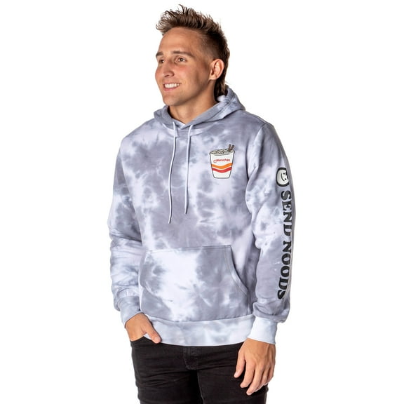 Maruchan Ramen Noodles Men's Send Noodles Adult Tie Dye Pullover Hoodie